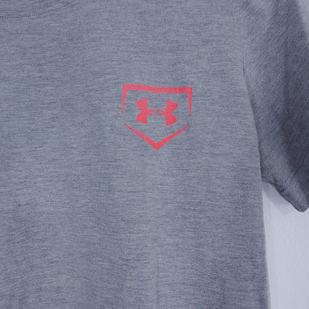 Under Armor Heat Gear Logo T-Shirt "Fast Pitch" - Picture 4 of 8